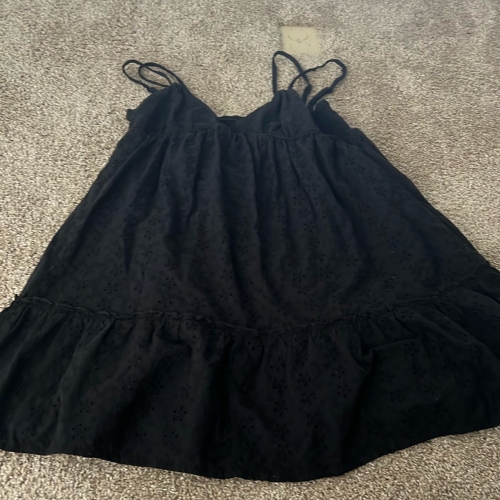Black floral dress